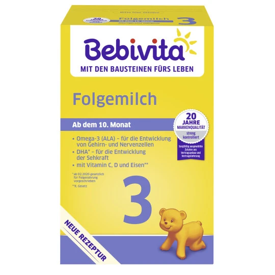 Bebivita 3 Folgemilch Ab 10.Monat 500g 3 Bebivita 3 Folgemilch Ab 10.Monat 500g