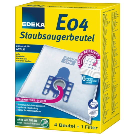 Staubsaugerbeutel E04 4ST 3 Staubsaugerbeutel E04 4ST