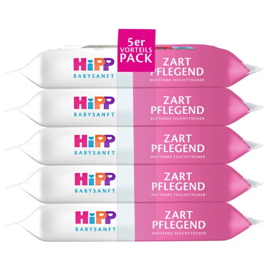 Hipp Babysanft Feuchttücher Zart Pflegend 5x 48ST 3 Hipp Babysanft Feuchttücher Zart Pflegend 5x 48ST