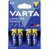 Varta Longlife Power Mignon AA Batterien 4ST -Geschäft Für Pflegeprodukte varta longlife power mignon aa 15v 4st